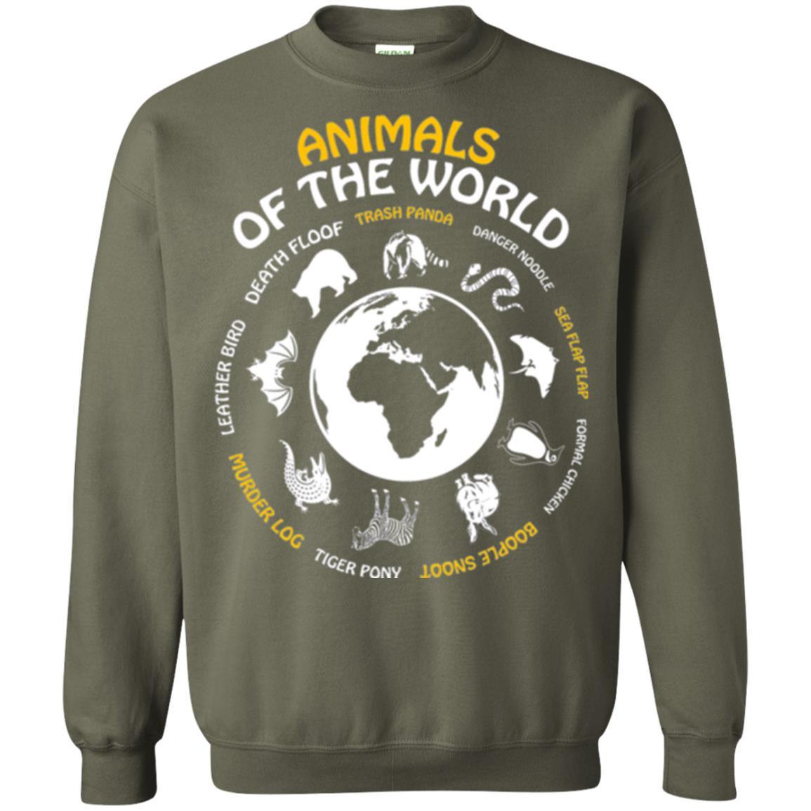 Rare Animals Of The World T-shirt Military Green