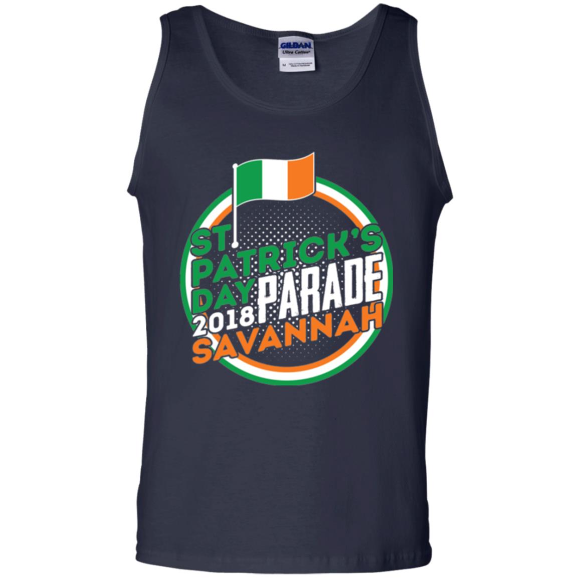 Parade Savannah 2018 Ireland Flag St. Patrick_s Day T-shirt Navy