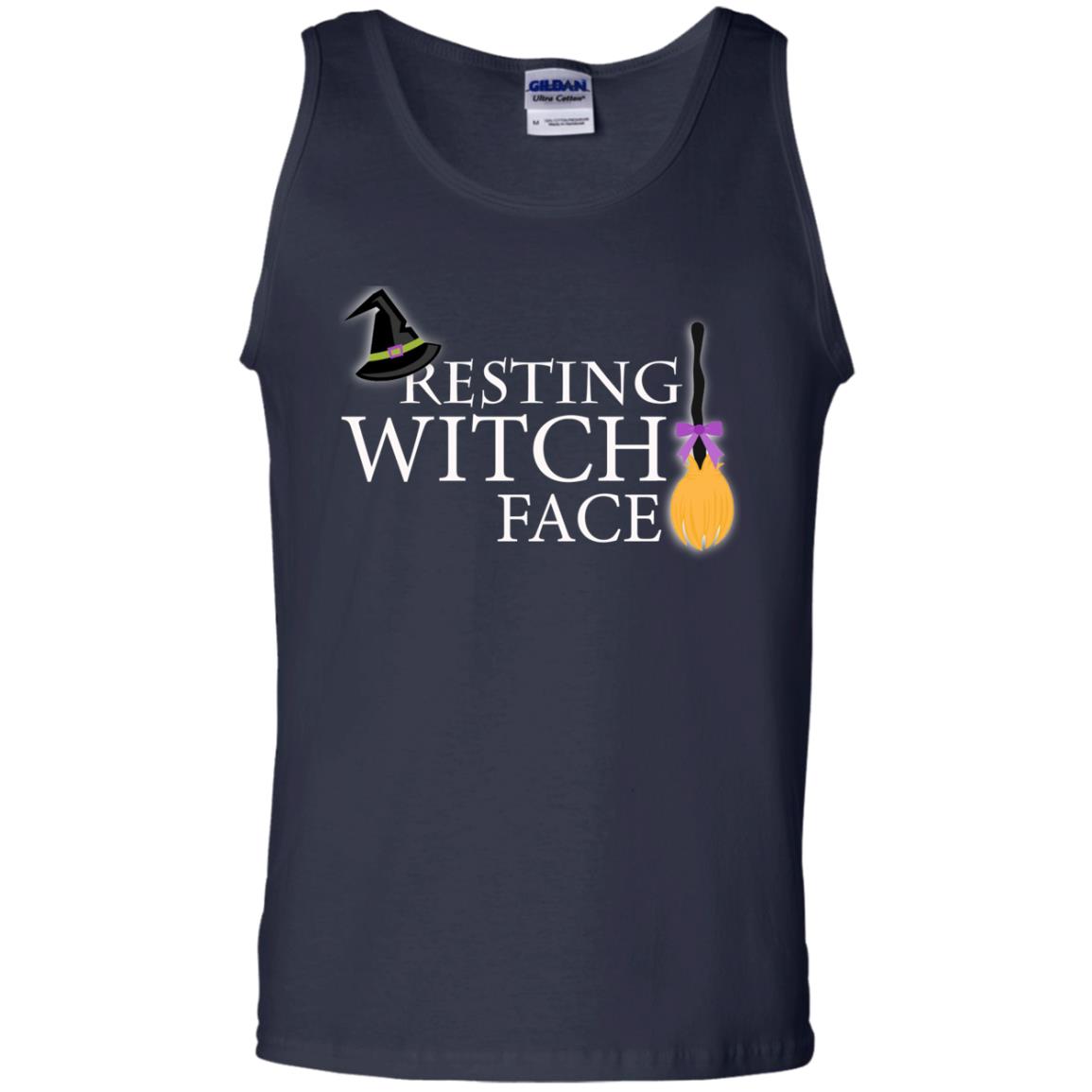 Reasting Witch Face Shirt Navy