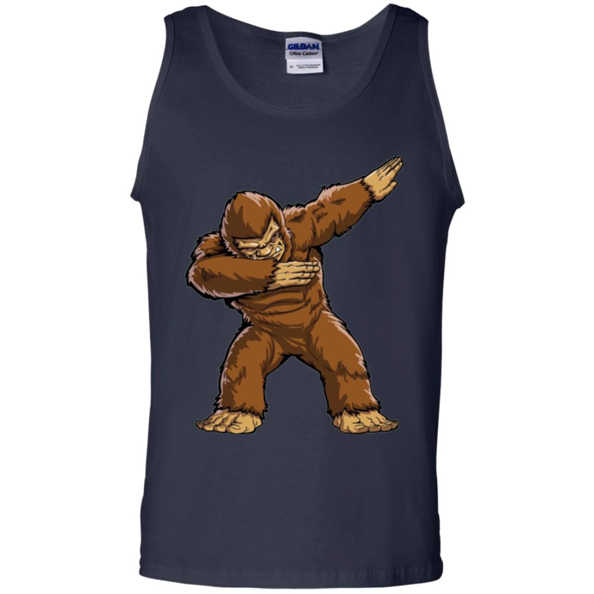 Monkey T-shirt Bigfoot Sasquatch Dabbing Navy