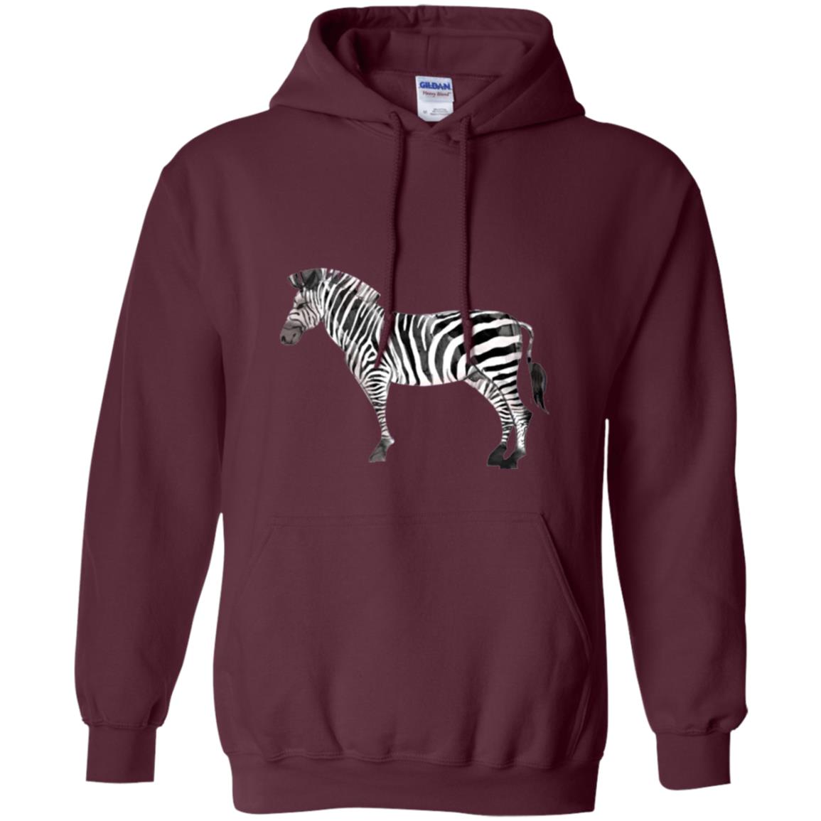 Awesome Zebra T-shirt Maroon