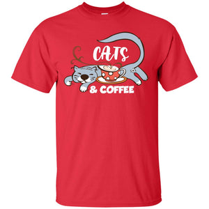 A Good Day Start With Cat And Coffee Cat Lover T-shirtG200 Gildan Ultra Cotton T-Shirt