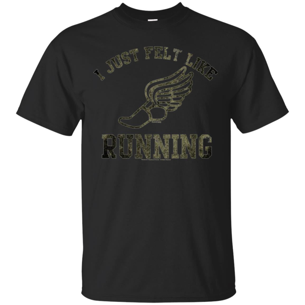 Movie T-shirt I Just Felt Like Running Black