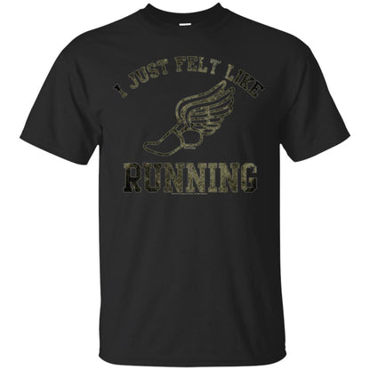 Movie T-shirt I Just Felt Like Running Black