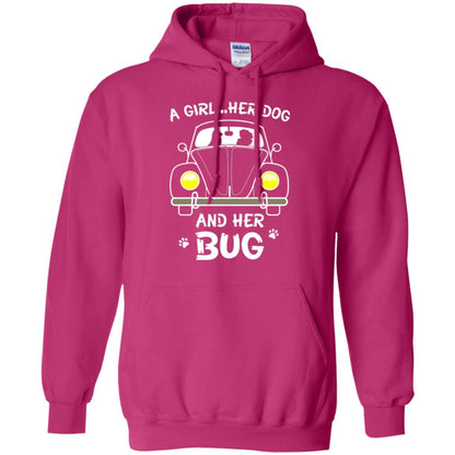 Dog Lover T-shirt A Girl Her Dog And Her Bug Heliconia