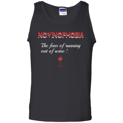 Novinophobia The Fear Of Running Out Of Wine Shirt Black