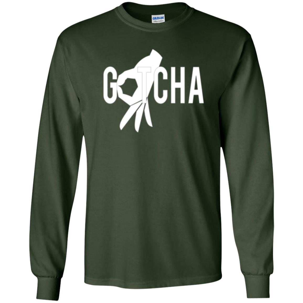 Gotcha Finger Circle Game T-shirt Forest Green