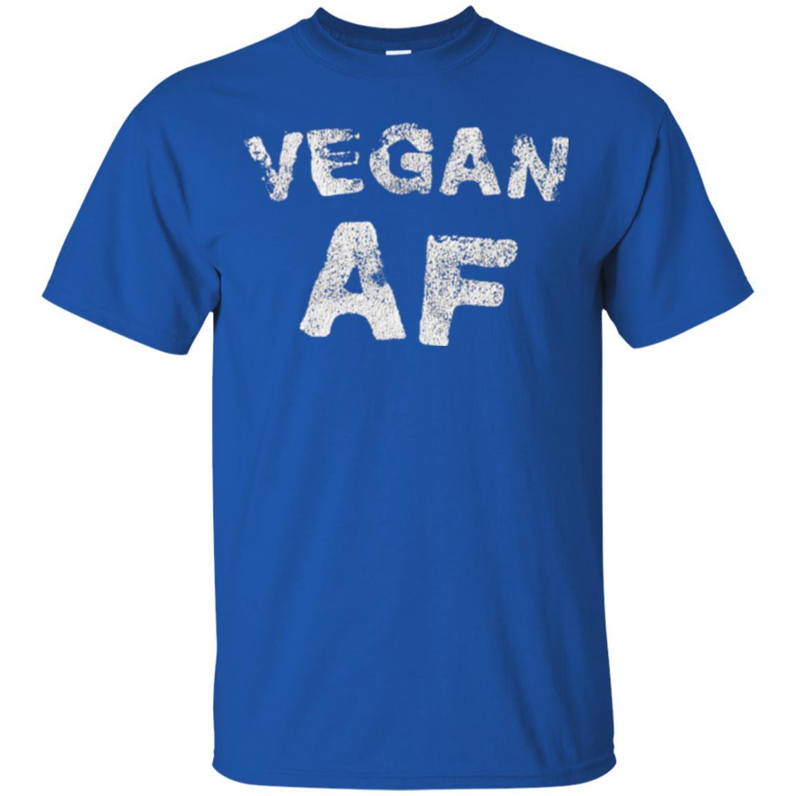 Vegetarian T-shirt Vintage Vegan Af T-shirt Royal