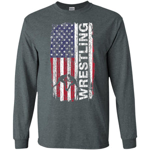 Usa Flag Wrestling T-shirt