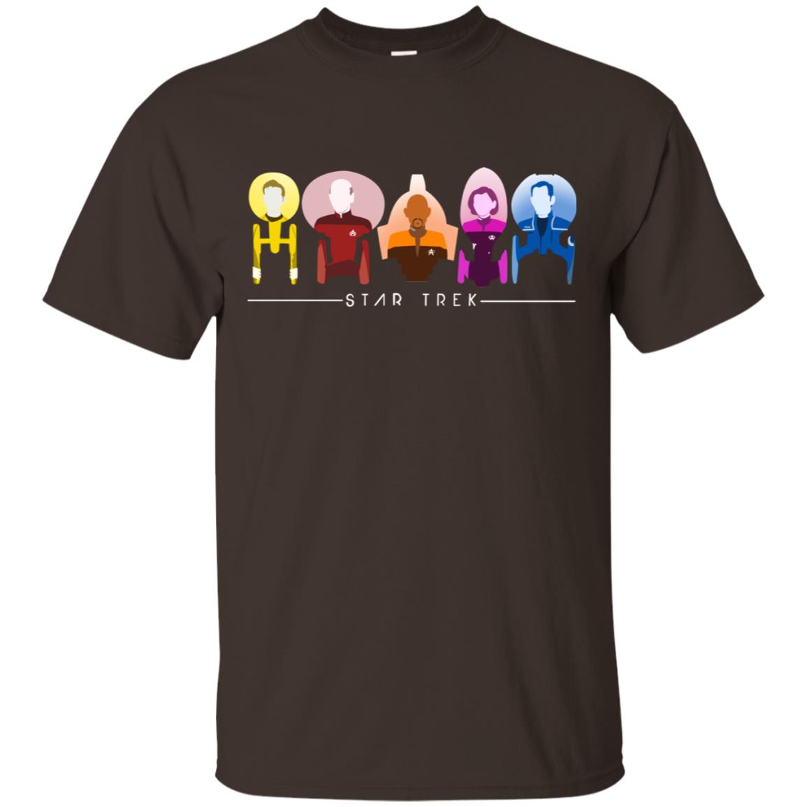 Star Trek Starfleet Captains Shirt Dark Chocolate