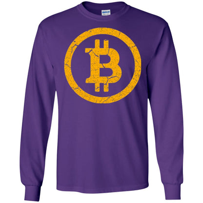 Bitcoin T-shirt Vintage Worn Distressed Look Design