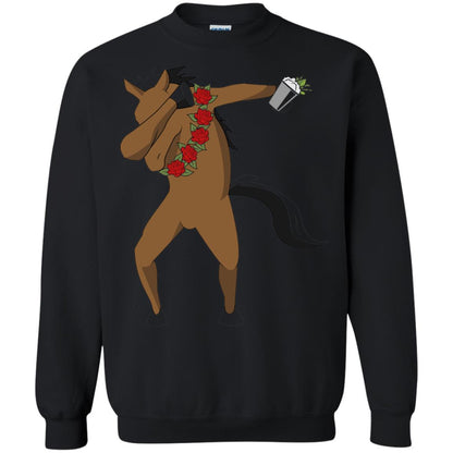 Derby Party 2018 Funny Dabbing Horse Shirt Black