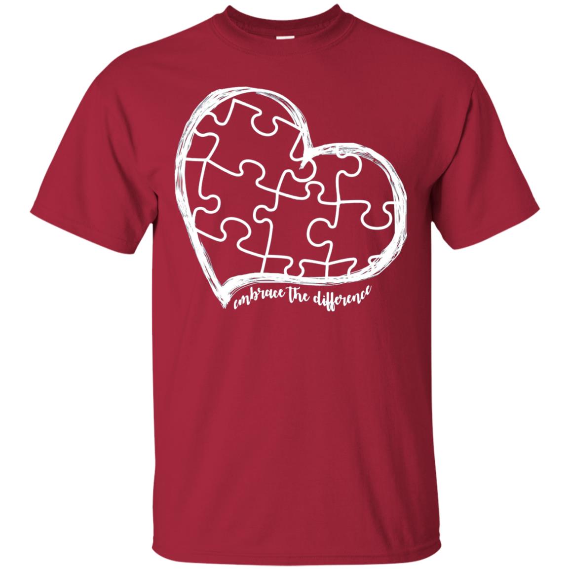 Autism Awareness Embrace Differences Shirt Cardinal