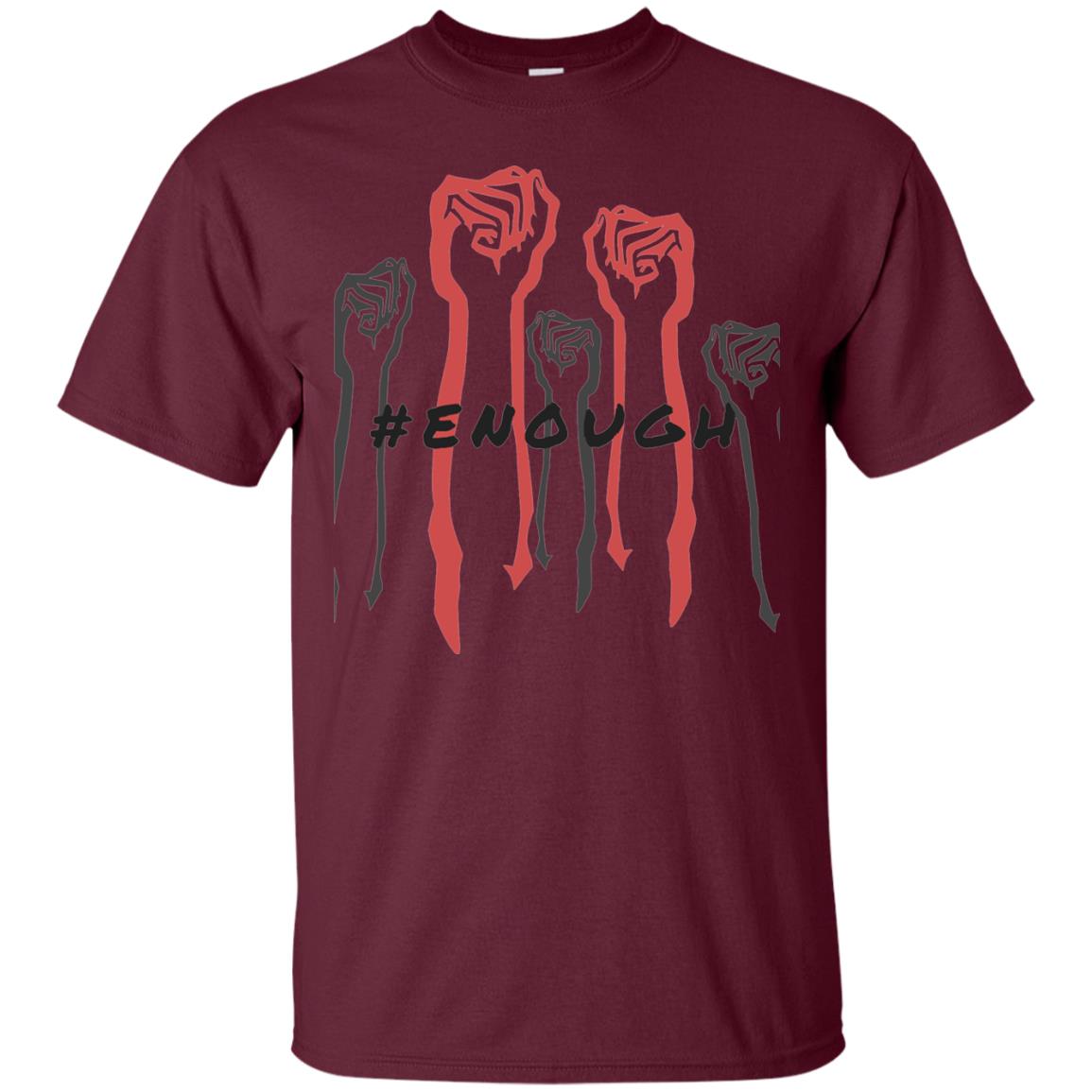 Hash Tag Enough Gun Control Shirt Maroon
