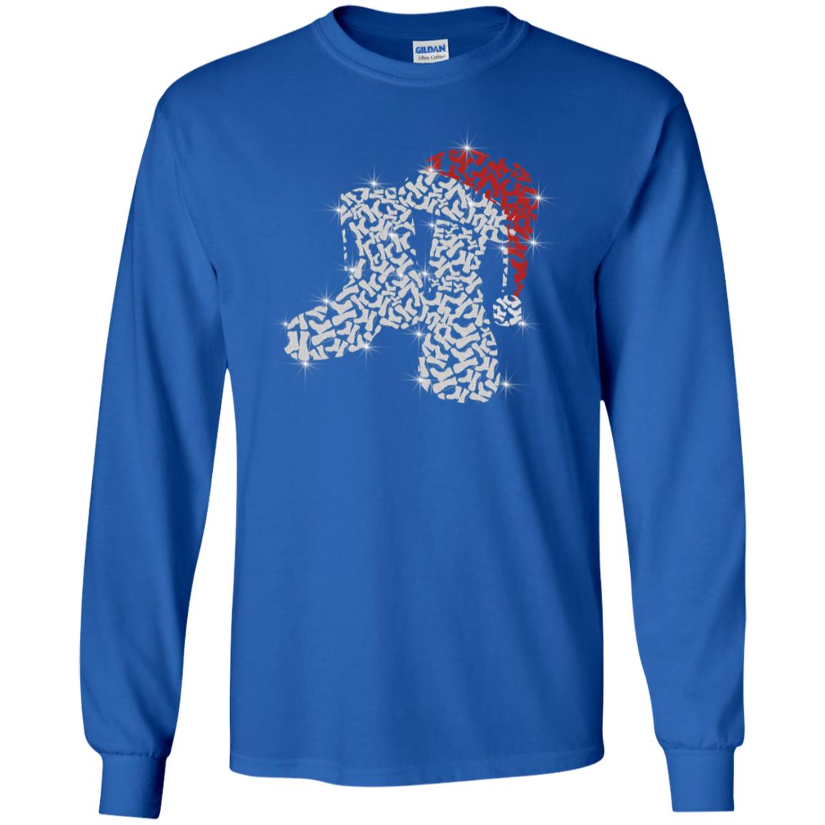 Veteran Boot With Santa Hat Merry Christmas Gift Shirt For Mens Womens Royal