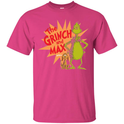 Cartoon T-shirt Dr. Seuss Grinch And Max Burst Heliconia