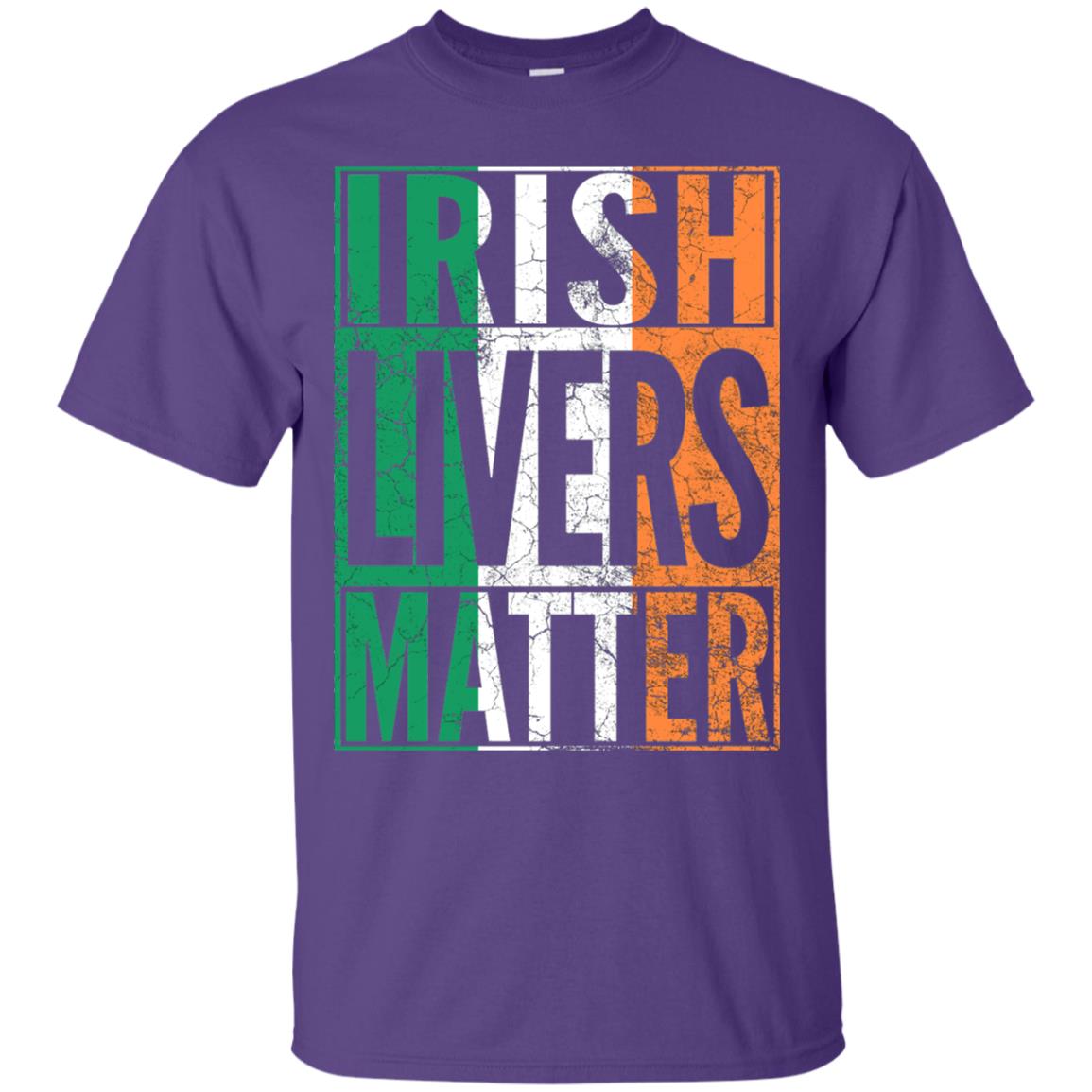 Irish Livers Matter St. Patrick_s Day T-shirt Purple