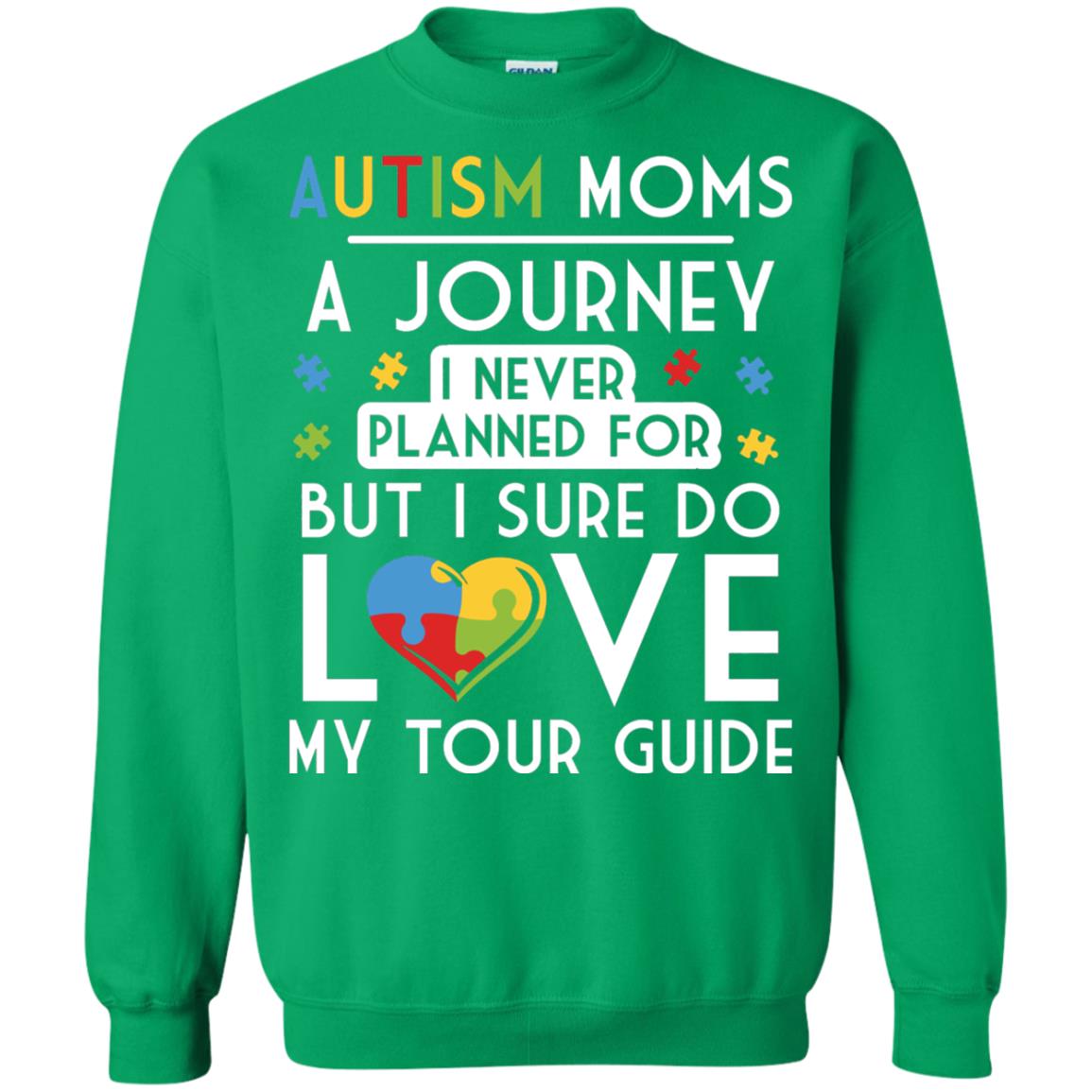 Autism Mom Shirt Autism Mom A Journey Of Love Irish Green