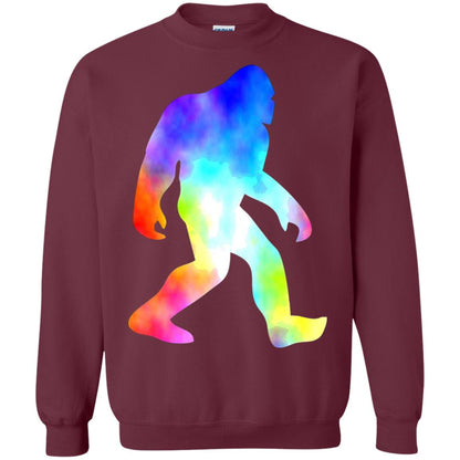 Bigfoot Sasquatch Neon T-shirt Maroon