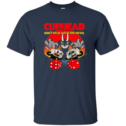 Gamer T-shirt Don't Deal With The Devil Navy