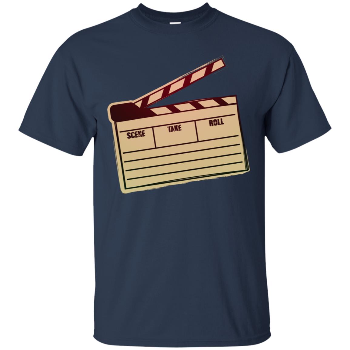 Movie Clapper Filmmaker Film Student Shirt Navy