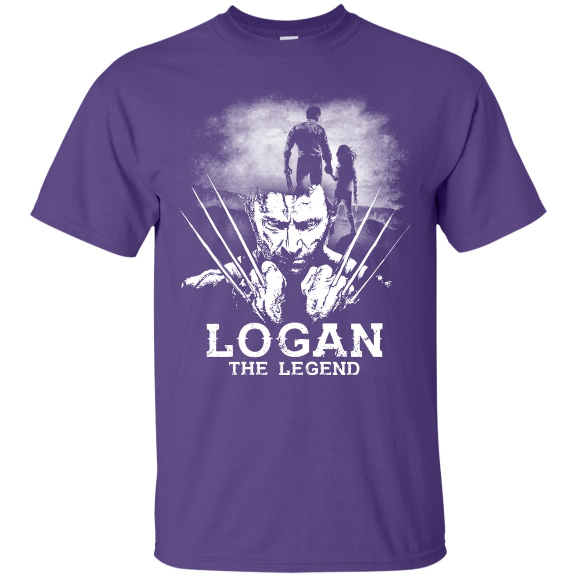 Logan The Legend Wolverine Fan T-shirt Purple