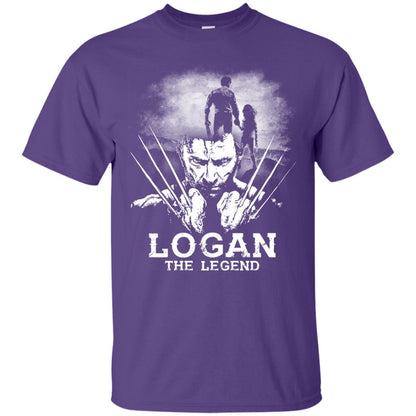 Logan The Legend Wolverine Fan T-shirt Purple