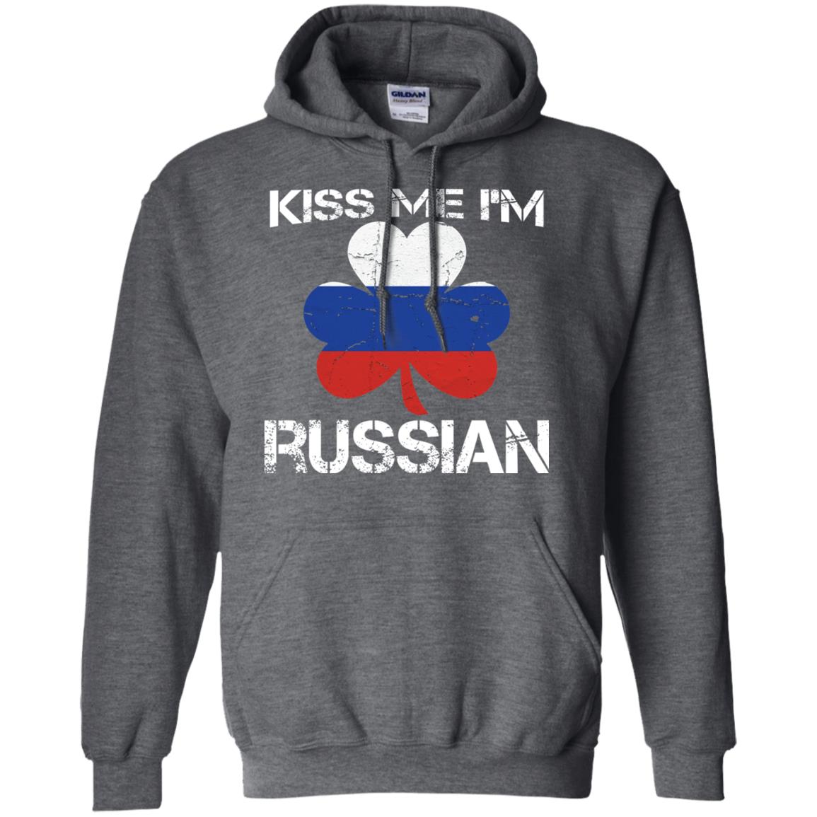 Kiss Me Russian Distressed St. Patrick_s Day 2018 T-shirt Dark Heather