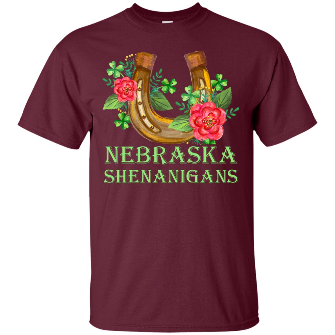 Horse Lover T-shirt Nebraska Shenanigans Maroon