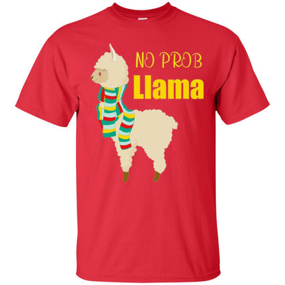 No Prob Llama T-shirt Red