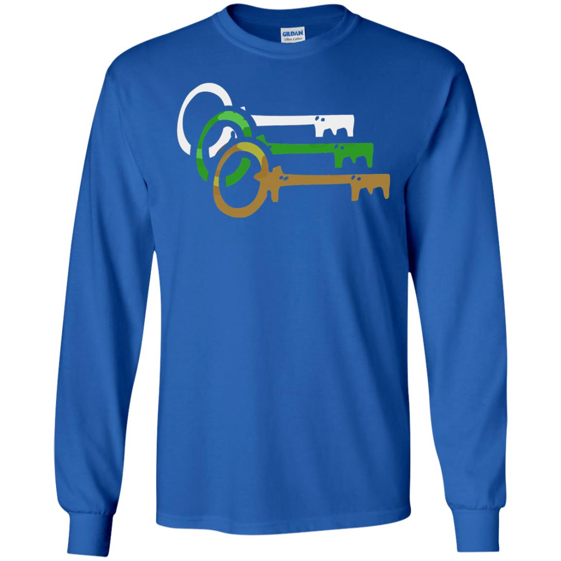 Player One Ready Keys Gamer T-shirt Royal