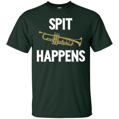 Trumpet Players T-shirt Spit Happens Forest Green