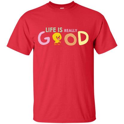 Life Is Really Good With My Cute Duck T-shirt Red