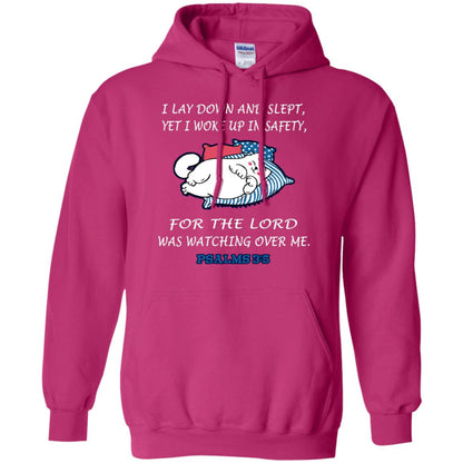 I Lay Down And Slept Yet I Woke Up In Safety For The Lord Was Watching Over Me Shirt Heliconia