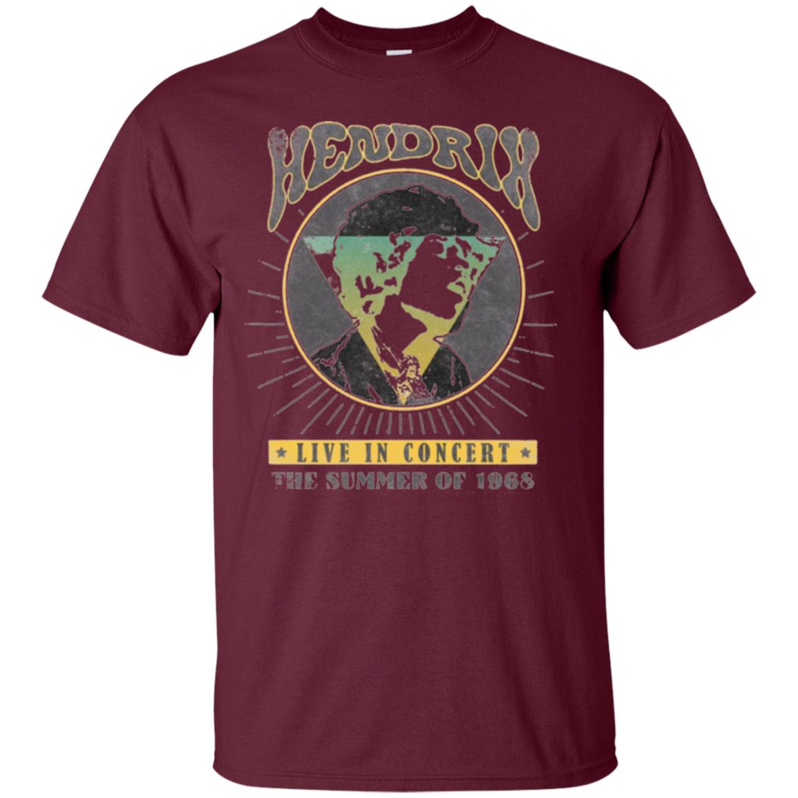 Vintage Concert T-shirt Jimi Hendrix Maroon