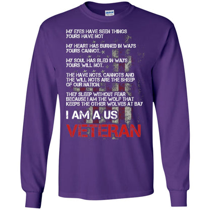 I Am A Us Veteran My Eyes My Heart My Soul Purple