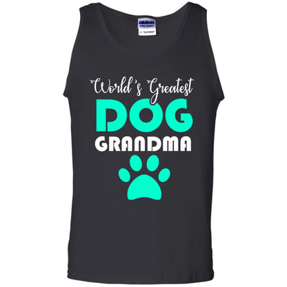 World_s Greatest Dog Grandma Cool Shirt For Mama Love Dogs Black