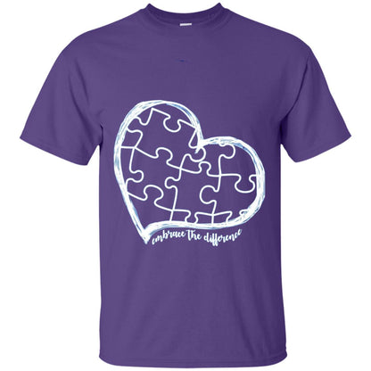 Autism Awareness Shirt Embrace Differences Purple