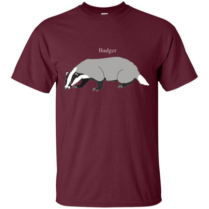 Fierce Badger T-shirt Maroon