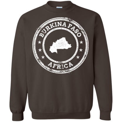 Burkina Faso Africa Passport Stamp T-shirt Dark Chocolate