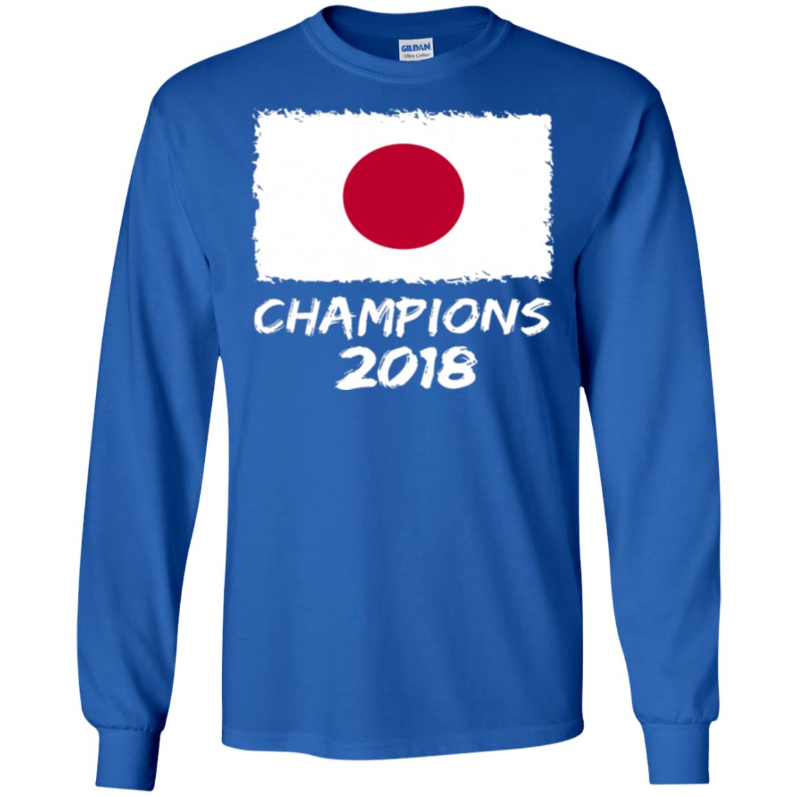 Football Lover T-shirt Japan Champions 2018 T-shirt Royal