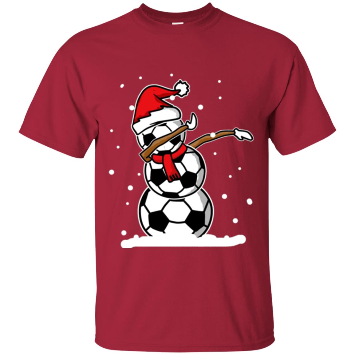 Christmas T-shirt Dabbing Snowman Ball Cardinal