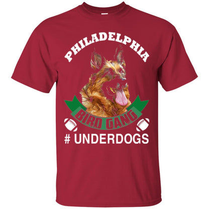 Football Lover T-shirt Philadelphia Bird Gang Underdogs 2018 Cardinal