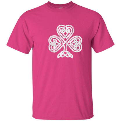 Irish Shamrock Knot Symbol St. Patrick_s Day T-shirt Heliconia