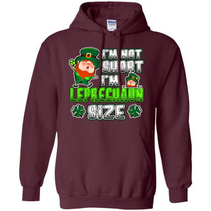 Im Not Short Im Leprechuan Size Irishman Ireland Shirt Maroon