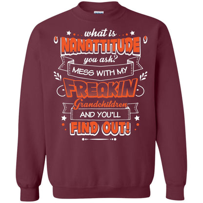 What Is Nanattitude You Ask Mess With My Grandchildren And You Will Find Out Maroon