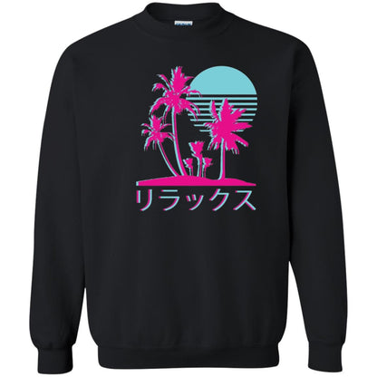 Aesthetic Vaporwave Otaku Summer Shirt Black
