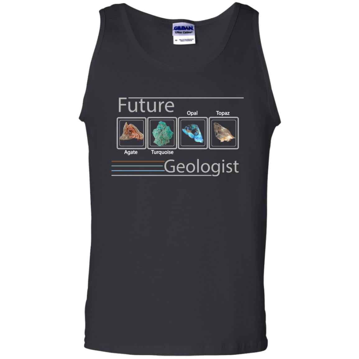 Future Geologist T-shirt Color Rocks Black