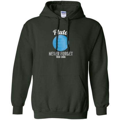 Science T-shirt Pluto Never Forget T-shirt Forest Green