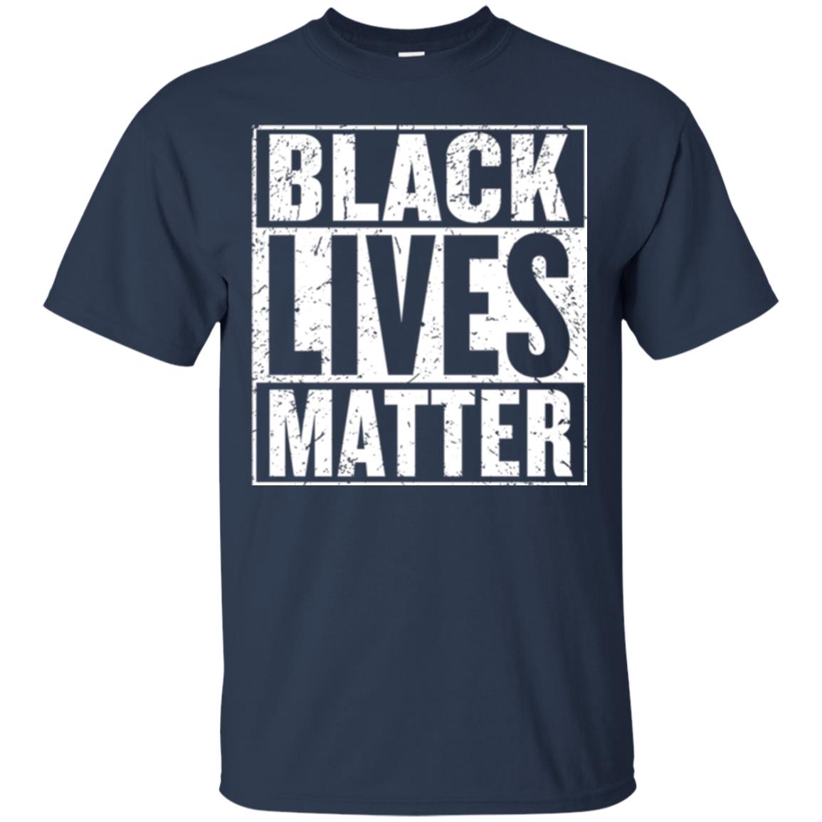 Black Pride African American Gift T-shirt Black Lives Matter Navy